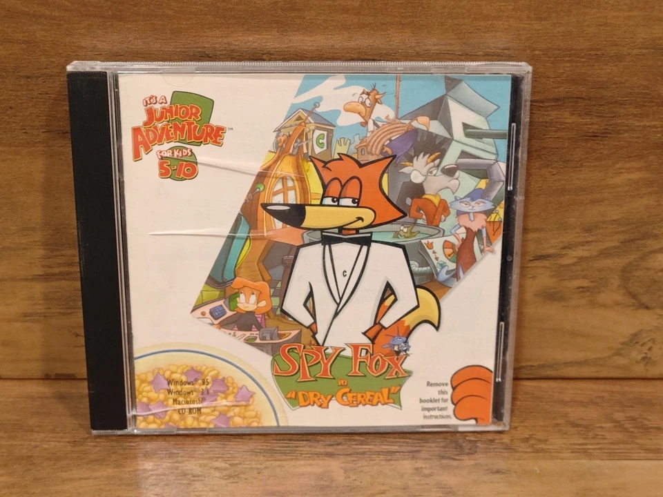 Spy Fox in Dry Cereal (Windows/Mac, 1997) Vintage PC Game Win95 Win98 OOP HTF - Image 1 of 4