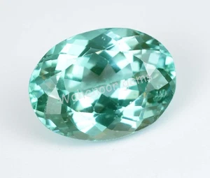 Natural Grandidierite 11.40 Ct Green-Blueish Oval Certified Loose Gemstone - Picture 1 of 9