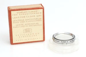 Carl Zeiss Nahlinse 909 Proxar f=0,5 m A28,5 Aufsteck ⦰ 28,5mm - Picture 1 of 1