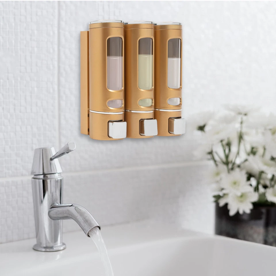 400ml 3 Pack Hotel Shower soap Dispenser,  Wall-mounted Shampoo Dispenser Hotel - Image 1 of 4