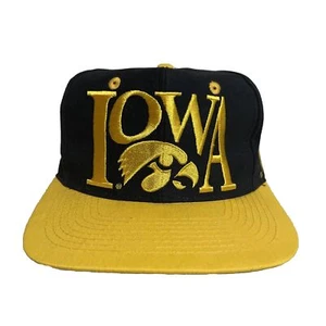 Vintage Hut Iowa The Game großes Logo Iowa Hawkeyes Snapback Hat Caitlin Clark - Bild 1 von 12