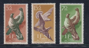 IFNI 1957 SPAIN SET MINT MNH EDIFIL 135-137 SCOTT 81,B29-B30 FAUNA BIRDS DOVES - Picture 1 of 1