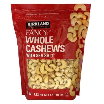 KIRKLAND SIGNATURE ORGANIC CASHEWS 1.13KG - Image 1 of 3