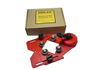 Drilax Drill Bit Hole Saw Guide Jig Fixture Vacuum Suction Base Cooler Input - Picture 1 of 10