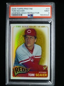 2005 Topps Pristine Tom Seaver #37 Legends Gold Refractor #/65 PSA 9 Mint - Bild 1 von 2