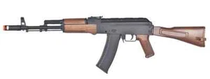 UKARMS-Well D74 AK-74 Plastic Gear Airsoft Gun (COLOR: BLACK & WOOD) - Picture 1 of 1
