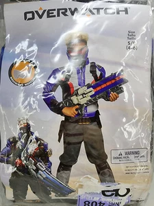 OVERWATCH SOLDAT: 76 KINDERKOSTÜM NACH VERKLEIDUNG GRÖSSE SMALL (4-6) MIT MUSKELN - Bild 1 von 7
