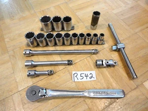 HERRAMIENTAS CRAFTSMAN DE COLECCIÓN 20 PIEZAS. JUEGO DE SERVICIO GENERAL DE 1/2 DR. DOBLE LÍNEA ÚNICA V - Imagen 1 de 18