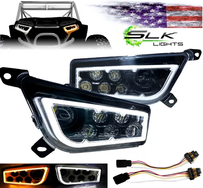 Polaris RZR LED Headlight Halo Switchback XP Turbo 1000, 900, General (Black SB) - Image 1 of 4