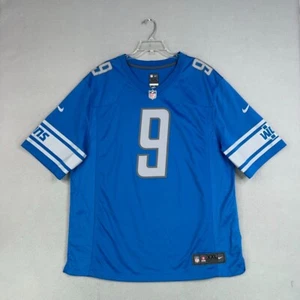 Detroit Lions Jersey Mens XXL Blue Nike NFL On Field Matthew Stafford 9 WCF - Picture 1 of 15