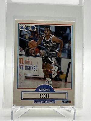 1990-91 Fleer Atualização Dennis Scott Rookie Card #U-68 QUASE PERFEITO-ESTADO PERFEITO FRETE GRÁTIS - Imagem 1 de 3