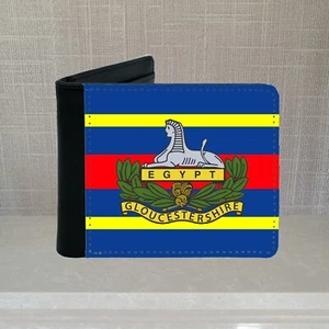 Cartera de cuero PU Gloucestershire Regiment (militar, glosters) - Imagen 1 de 2
