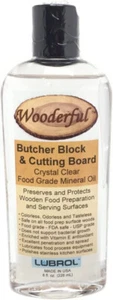 LUBROL Wooderful Butcher Block & Cutting Board Food Grade Mineral Oil 8 oz 226mL - Picture 1 of 2