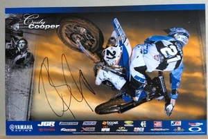 *CODY COOPER*SIGNED*AUTOGRAPHED*POSTER*YAMAHA*#21 MOTOCROSS*SUPERCROSS*COA* - Picture 1 of 4