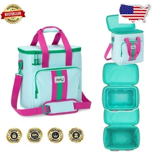 Triple Insulated Large Travel Cooler Bag – Holds 16-24 Cans, Perfect for Picnics - Picture 1 of 12