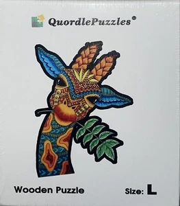 QuordlePuzzles Ancient Giraffe Wooden Puzzle Size Large FAST SHIPPING - Picture 1 of 4