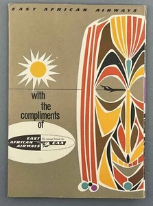 EAA EAST AFRICAN AIRWAYS AIRLINE FLIGHT WALLET BROCHURES SEAT OCCUPIED SIGN - Picture 1 of 9