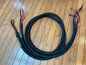 Cables de altavoz bi-hilos Harmonic Tech Pro-9 6N cristal 8' para audiófilos hechos en EE. UU. - Imagen 1 de 9