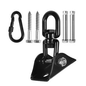 Swivel Stainless Steel Swing Exercis Hook Hammock Hanging Accs Ceiling Mount - Picture 1 of 12