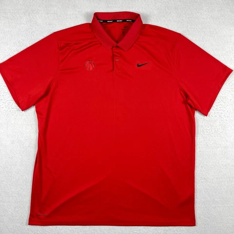 Washington Wizards Polo Shirt Mens XXL Red Nike Golf Dri Fit NBA Basketball DC Cover