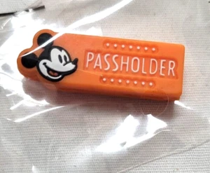 Disney Magic Band Slider Jahreskarte Halter Mickey Orange AP eingestellt neu OS - Bild 1 von 2