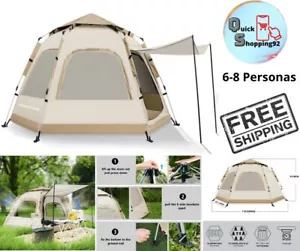 Carpa Para 6 Personas Tienda De Campaña Acampar Camping Tent Rain Fly 6-Person - Picture 1 of 8