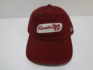 Vintage NCAA Florida State Seminoles Leather Strapback Hat Zephyr NEW NWT - Picture 1 of 4