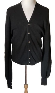 Black Cardigan Personally Designed by Arnold Palmer Robert Bruce Size Large - Picture 1 of 8