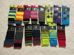 Calcetines de vestir Beverly Hills Polo Club para hombre COLORIDOS 8 opciones nuevos con etiquetas - Imagen 1 de 17