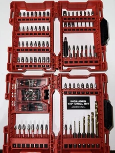 120 Stck. NEU Milwaukee 48-32-4490 Stoßwelle Schlagbohrer & Schraubendreher Bit-Set - Bild 1 von 17