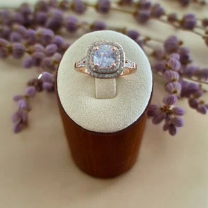 Charter Club Rose Gold Plated Cubic Zirconia Ring-Size 9 - Picture 1 of 1