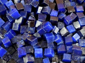 Cube Shape Treated Blue Sapphire Gemstone Rough Lot 6000 Ct Natural African - Picture 1 of 5