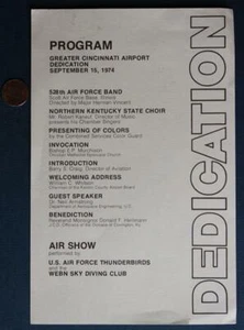 1974 Cincinnati Ohio NASA Apollo 11 Neil Armstrong IN PERSON airport leaflet---- - Picture 1 of 1