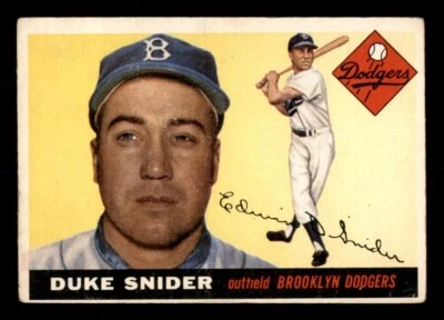Topps Baseball 1955 #210 Duke Snider en muy buen estado *i2 Foto 1 de 2