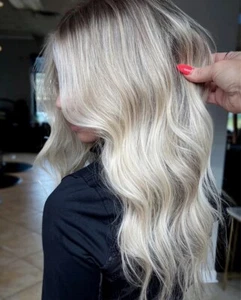 White Blonde Wig 13x4 Lace Front Human Hair Wig for Women - Picture 1 of 6