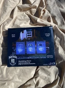 New in Box Haunted Mansion Hitchhiking Ghosts Lighted Luminary Set Halloween - Picture 1 of 6