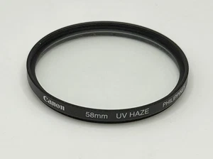 Canon UV HAZE Clear 58mm Lens Filter for 18-55mm EF-S IS - Genuine OEM - Picture 1 of 2