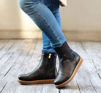 ANDREA CONTI Schuh 00602110002 Schwarz Damen Echtleder Chelsea Boot