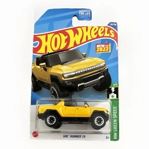 Hot Wheels 2022 GMC Hummer EV Yellow 130/250 HW Green Speed 3/5 new - Picture 1 of 3