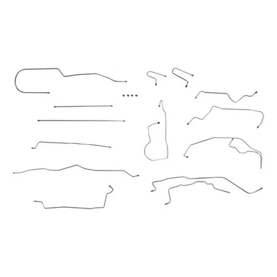 1995-98 Chevrolet GMC Truck C2500 Standard Cab Longbed Brake Line Kit Stainless - Image 1 of 4