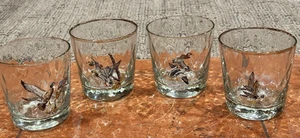 SPORTSMAN BIRDS ROCKS GLASSES TEAL MALLARD CANADIAN GOOSE BUFFLEHEAD MCM Lot 4 - Picture 1 of 9