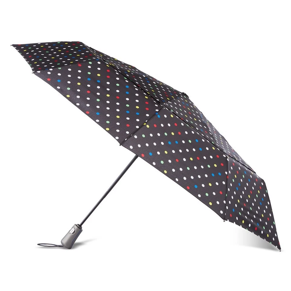 Totes Ultimate Folding Umbrella w Auto Open/Close Windproof Sunshade 08751H52