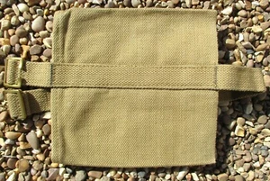 Unissued UK Army:"1943 DATED WEBBING WATERBOTTLE CRADLE" (Unblancoed, MECo) - Picture 1 of 5