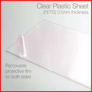 Model Making Dolls House Window Glazing 0.5mm Clear Thin Sheet Plastic Acetate - Picture 1 of 5