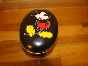 Mickey Mouse Oval Candy Tin Walt Disney 1993 Made in England - Picture 1 of 5