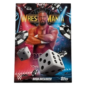2025 Topps Wrestlemania 41 WWE WORLD Vegas Exclusive Card LE WM-15 BRON BREAKKER - Bild 1 von 4