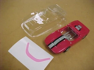 1/24 slotcar 1/24 scale Vintage CLEAR slot car body Ford GT-40 Roadster - Picture 1 of 4