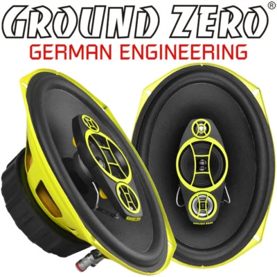 Ground Zero GZCF 7104XSPL 18 x 25cm 4 Wege oval Lautsprecher Paar & Gitter - Bild 1 von 4