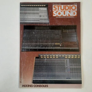 Studio Sound Broadcast Engineering Mixing Consoles Bob Dylan Electro-Voice Audio - Imagen 1 de 4