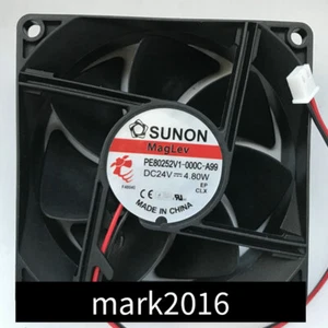 SUNON PE80252V1-000C-A99 24V 4.80W 8025 8CM 2PIN cooling fan - Picture 1 of 1